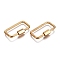 304 Stainless Steel Screw Carabiner Lock Charms, for Necklaces Making, Rectangle, Golden, 25.5x14.5x4mm, Screw: 7x4.5x4mm