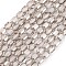 Electroplate Glass Beads Strands, Faceted, AB Color, Column, Dark Cyan, 4x5~6mm, Hole: 1mm, about 80pcs/strand, 40~48cm