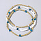 3Pcs Glass Seed Beads Stretch Bracelet Set, Stackable Bracelets for Women, Ronelle, Mixed Color, Inner Diameter: 6-7/8 inch(17.5cm)
