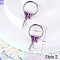 316L Surgical Stainless Steel Micro Pave Clear Cubic Zirconia Nipple Stirrup, with Hot Pearl Enamel, Stainless Steel Color, Butterfly, Bar Length: 15mm, Pin: 1.6mm