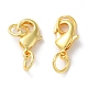 Стойки обшивки латунь когтя омара застежками KK-F090-26G-01-1