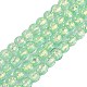 Нити из фольгированных бусин лэмпворк ручной работы FOIL-K003-06B-06-1