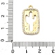 Латунные микро проложить кубического циркония подвески KK-L229-059G-3
