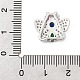 Латунные микро проложить кубического циркония слайд подвески ZIRC-I068-22P-02-3