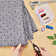 Нетканые противоскользящие ткани из полиэстера с рисунком цветка сливы DIY-WH0304-945B-3
