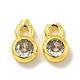 Латунные микро проложить кубического циркония подвески KK-L075-017G-01-1