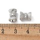 Латунные микро проложить кубического циркония бусы KK-U052-22P-2
