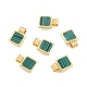Синтетические малахитовые подвески X-KK-A165-13G-2