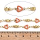 Латунные сердечные цепи KK-D368-03G-F-2