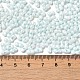 Непрозрачные цвета блестящие стеклянные бусины SEED-B001-01A-02-4