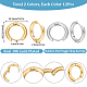 12 пара серег-колец Huggie Hoop из нержавеющей стали 202 и 304 EJEW-SC0001-41-2