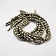 Естественно пирит бисер фонарь пряди G-F197-03-9x10mm-3