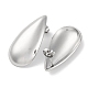 Серьги-гвоздики в форме капли из нержавеющей стали 304 EJEW-D281-31S-2
