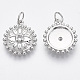 Латунные микро проложить кубического циркония подвески KK-R130-005P-NF-2