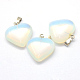 Сердце Opalite подвески G-Q438-06-2