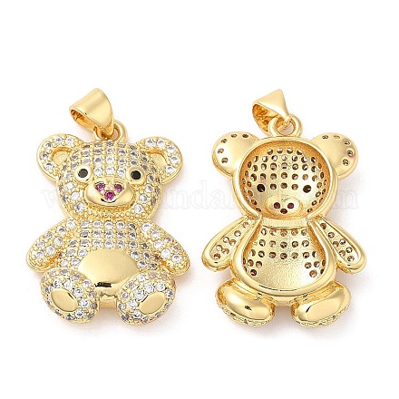 Латунные микро проложить кубического циркония подвески KK-M249-26G-1