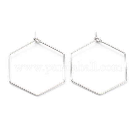 Серьги-кольца из нержавеющей хирургической стали 316 STAS-M288-09P-A-1
