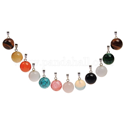 Природные и синтетические Gemstone подвески G-PW0006-08P-1