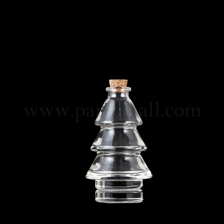 Рождественские прозрачные стеклянные бутылки с пожеланиями XMAS-PW0001-199C-1