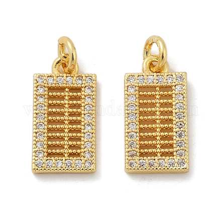 Латунные микро проложить кубического циркония подвески KK-U073-07G-1
