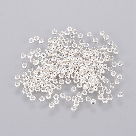Зажимные бусины из латуни X-KK-L020-S-1