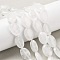 Natural Quartz Crystal Beads Strands, Rock Crystal, Flat Oval, 18x13x6mm, Hole: 0.8mm, about 11pcs/strand, 7.48''~7.68''(19~19.5cm)