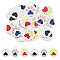 UNICRAFTALE 18pcs 3 Colors Dog Paw Prints Pendants Stainless Steel Enamel Charms Pet Paw Pendant for Necklace Jewelry Making Stainless Steel Color