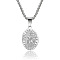 Saint Christopher Pendant Men's Stainless Steel Necklace Stainless Steel Men's Jewelry.
