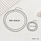 Non-Tarnish 201 Stainless Steel Hollow Chunky Chain Bracelet Necklace Set for Women Party, Stainless Steel Color