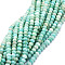 Natural Amazonite Beads Strands, Faceted, Rondelle, 5.5~6x4~4.5mm, Hole: 1mm, about 95pcs/strand, 15.59''(39.6cm)