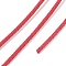 Braided Round Steel Wire, for DIY Bracelets, Indian Red, 3.2mm