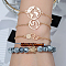 5Pcs 5 Styles Iron Alloy Link Bracelets Set for Women , Golden