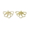 Alloy Pendants, Leaf Charm, Light Gold, 18x25.5x2mm, Hole: 1.4mm