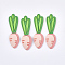 PVC Plastic Cabochons, Radish, Misty Rose, 62x18x4.5mm