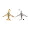 Rack Plating Brass Micro Pave Cubic Zirconia Pendants, with Jump Ring, Long-Lasting Plated, Plane, Real Gold Plated & Real Platinum Plated, 20x22x6mm, Jump Ring: 5x0.9mm, 3mm Inner Diameter