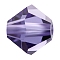 Preciosa® Crystal Beads, Czech Crystal, Bicone(451 69 302 Rondelle), 20410 Tanzanite, 6mm, Hole: 1mm