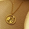 Phonograph Pendant Necklace, Stainless Steel Cable Chain Necklaces