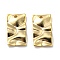 Rack Plating Eco-friendly Brass Pendants, Cadmium Free & Lead Free, Textured Rectangle Charm, Real 24K Gold Plated, 17x9.5x1.5mm, Hole: 1.2mm