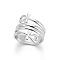 Brass Adjustable Finger Rings, Ankh Ring, Silver, Inner Diameter: Adjustable