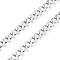 Tarnish Resistant 304 Stainless Steel Cuban Link Chains, with Spool, Unwelded, Stainless Steel Color, 7x4x0.8mm, about 32.8 Feet(10m)/roll