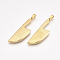 304 Stainless Steel Big Pendants, Kitchen Knife Shape, Golden, 53x16.5x4mm, Hole: 6.5x4mm