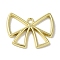 Rack Plating Alloy Pendants, Cadmium Free & Nickel Free & Lead Free, Bowknot, Golden, 19x23.5x1.5mm, Hole: 2mm
