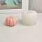 DIY Pumpkin Shape Silicone Candle Molds, for Scented Candle Making, Autumn, White, 5.2x4.3cm