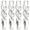 SUNNYCLUE 1 Box 10Pcs Bracelet Extender Clasp Extension Clasps Necklace Bracelet Extenders Rhinestone Extender Clasps for Jewelry Making Women Adults DIY Necklaces Bracelets Anklets Crafts, Silver