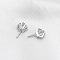 Brass Micro Pave Clear Cubic Zirconia Crown Head Pins, for Baroque Pearl Making, Platinum, 12x8mm