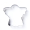 Tarnish Resistant Stainless Steel Cookie Cutters, Cookies Moulds, DIY Biscuit Baking Tool, Angel, Stainless Steel Color, 73x78x17.5mm