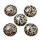 Natural Dalmatian Jasper Cabochons, Flat Round, 30x7~8.5mm