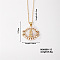 Elegant Vintage Hollow Brass Crystal Rhinestone Virgin Mary Pendant Necklaces for Women, Golden, 15.75 inch(400mm)