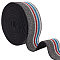 Independence Day Ultra Wide Thick Flat Elastic Band, Glitter Elastic Band, Webbing Garment Sewing Accessories, Stripe Pattern, Royal Blue, 39mm, about 5.00 Yards(4.57m)/Bag