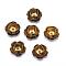 Brass Bead Caps, Lead Free & Cadmium Free & Nickel Free, Raw(Unplated), 10.5x5mm, Hole: 0.8mm